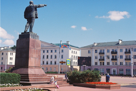Vladimir Lenin overlooks the main square in Brest, Belarus. Lenin statues, still prevalent throughout much of Belarus, symbolize how the Western oriented world which interacts regularly through the internet and economic trade, has left Belarus behind. Despite the global vision for the world held by many in the West, President Alexander Lukashenko has created a socialist totalitarian state which has disregarded the local vision many Belarusian citizens had for themselves after the fall of the Soviet Union. This image of Lenin and the following images of Belarus’ Soviet past are still powerful symbols of Belarusian society today and of the inability for Belarusian citizens to access the globally interconnected society which many in the West take for granted.